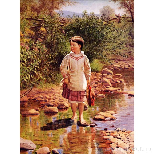 Переходя через ручей