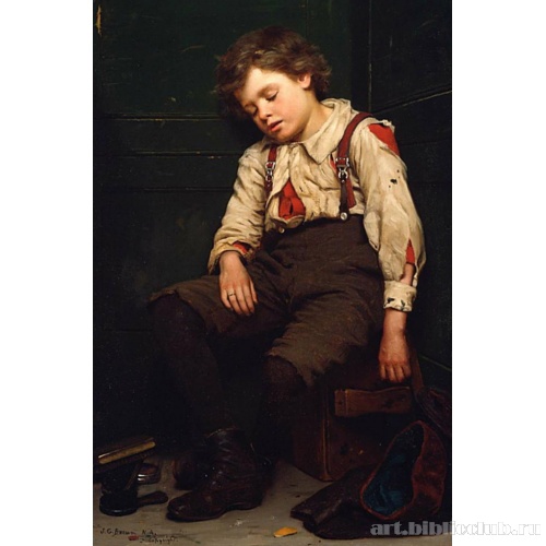 Маленький чистильщик обуви