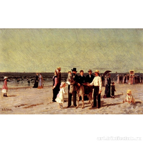 Сцена на пляже с Панчем и Джуди