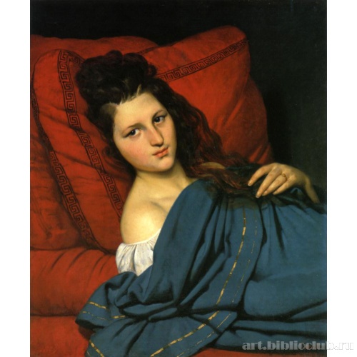 Женщина на диване