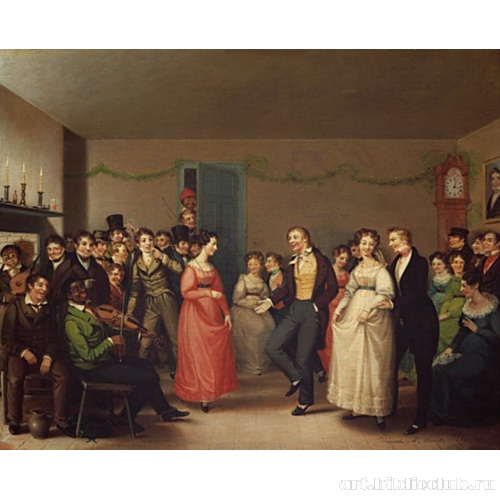 Сельский танец после катания на санях