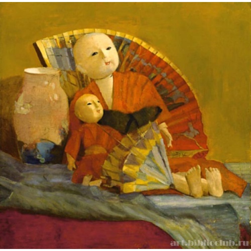 Японские куклы и веер