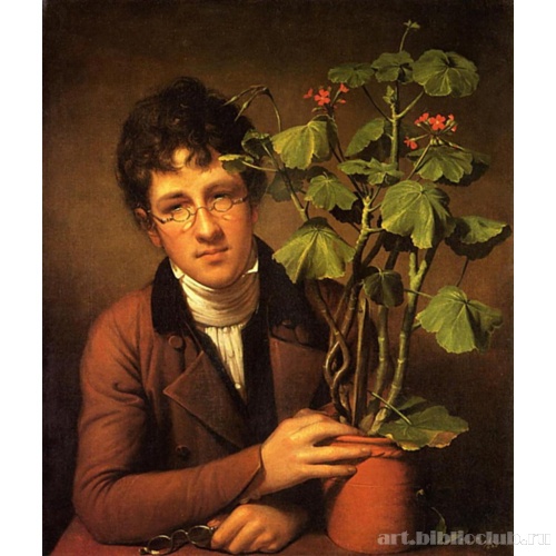 Рубенс Пил с геранью