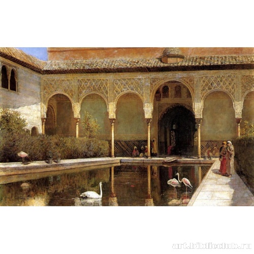 Дворик Альгамбры во времена мавров