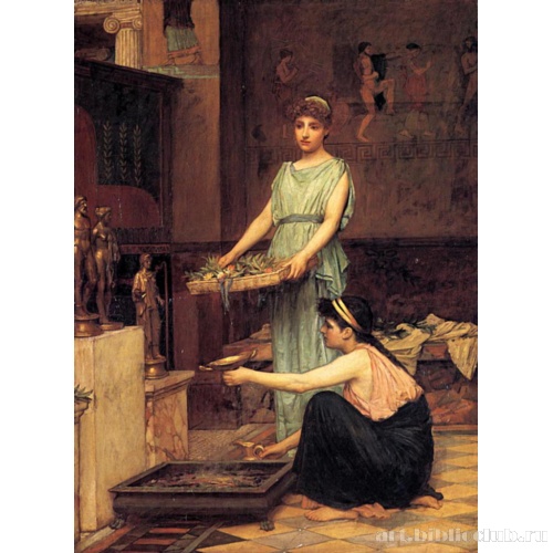 Жертва домашним богам