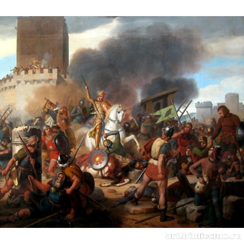 Граф Одо защищает Париж от норманнов в 885 году