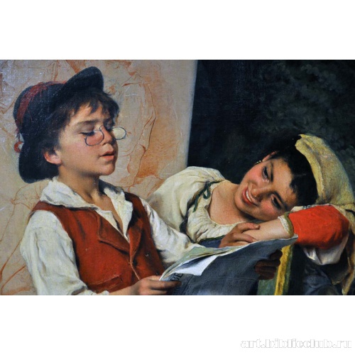 Веселые натурщики. Фрагмент