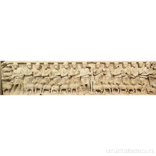 Христос с апостолами. Деталь саркофага