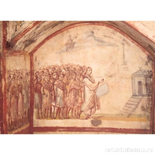 Катакомбы Виа Латина. Воскрешение Лазаря. Кубикул С