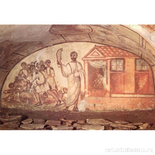 Катакомбы Виа Латина. Самсон и филистимляне. Кубикул F