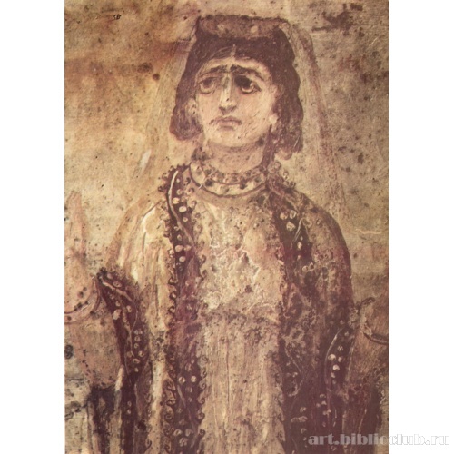 Катакомбы Джордани. Катакомбный период. Оранта, облаченная в дорогие одежды