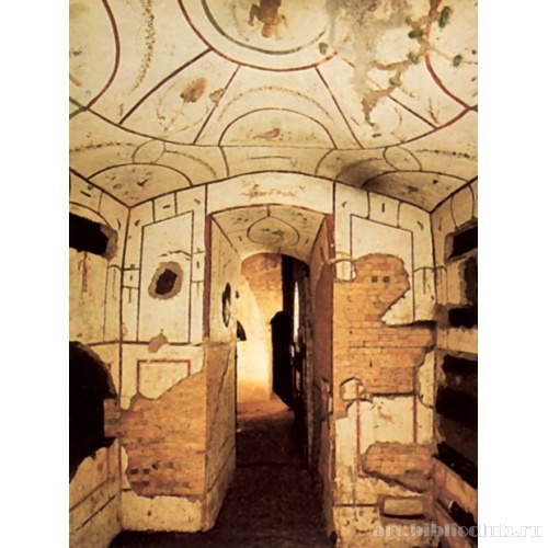 Катакомбы Домициллы. Декор кубикула Доброго Пастыря