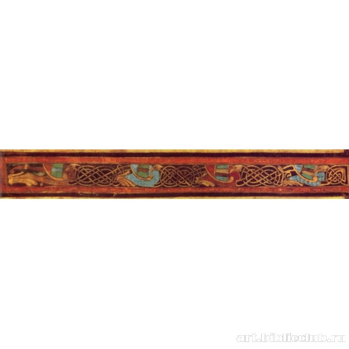 Павлины на разделительной колонке таблицы канонов