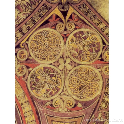 Птицы (павлины?) в медальонах