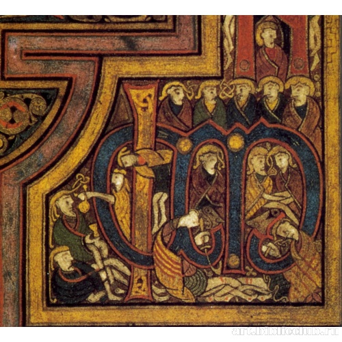 Фронтиспис Евангелия от Луки. Фрагмент