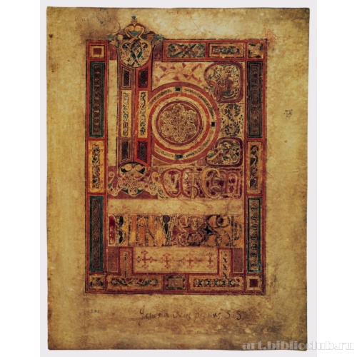 Заставка к 4 главе Евангелия от Луки с инициалом