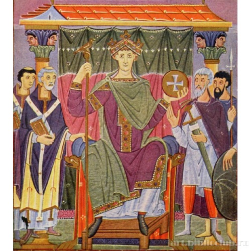 Евангелие Оттона III. Император на троне