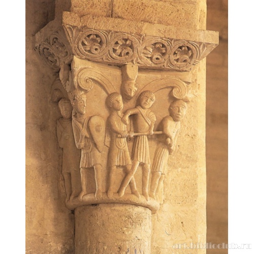 Церковь Сан Мартин в Фромисте. Капитель полуколонн между центральными и боковыми нефами