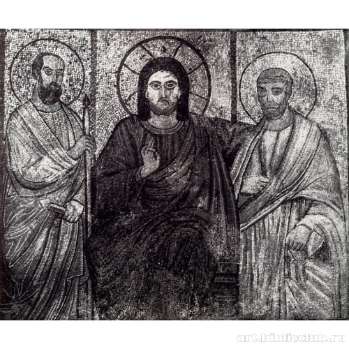 Христос с апостолами Петром  и Павлом