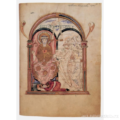 Святой Бенедикт и монахи из Крайст Черч в Кентербери