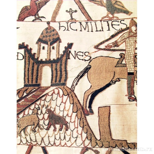 Норманы атакуют город Дол. Фрагмент. Столица Бретани