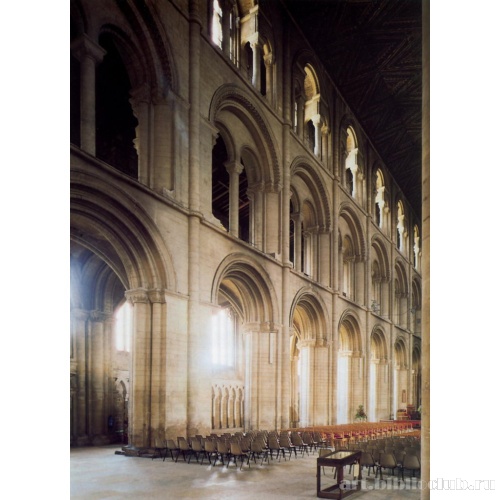 Собор в Питерборо. Вид восточной оконечности нефа