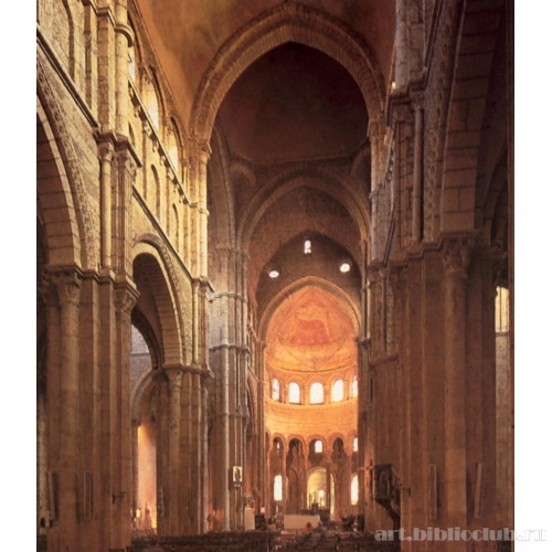 Монастырская церковь Нотр-Дам в Парэ-ле-Мониаль. Неф и хор