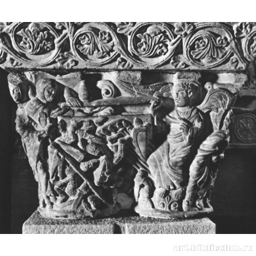 Капитель Воскресения Христова. Жны-мироносицы у гроба