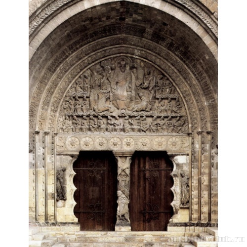 Христос в окружении двадцати четырех апокалиптических старцев. Южный портал