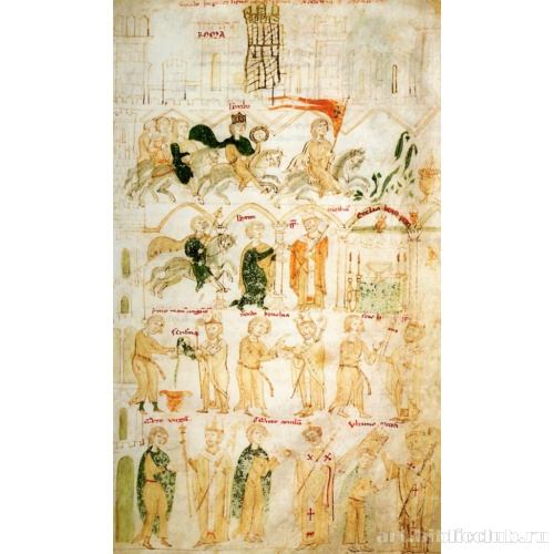 Коронация императора Генриха VI в Риме