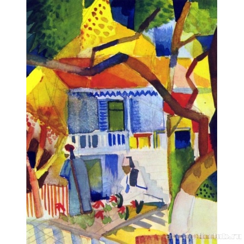 Внутренний двор усадьбы в Сен-Жермене