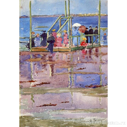 Отлив, пляж Ривер