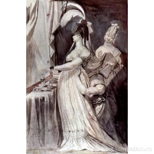 Дама у парикмахерского столика