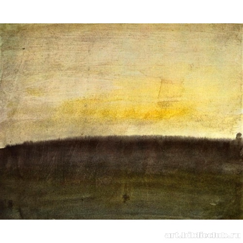 Колористическая проба. Розовое небо