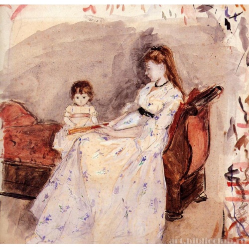 Сестра художницы Эдма со своей дочкой Жанной