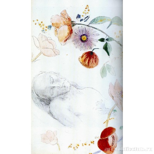 Мужчина, спящий посреди цветов