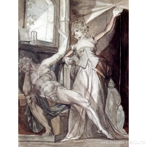 Кримхильда показывает Гунтеру в тюрьме кольцо нибелунгов