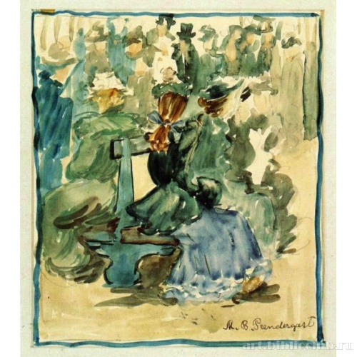 Дамы на скамейке