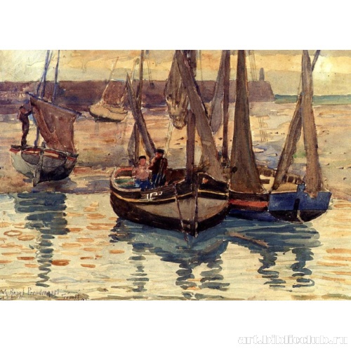 Маленькие рыбачьи лодки, Трепор, Франция