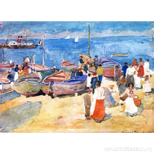 На морском берегу