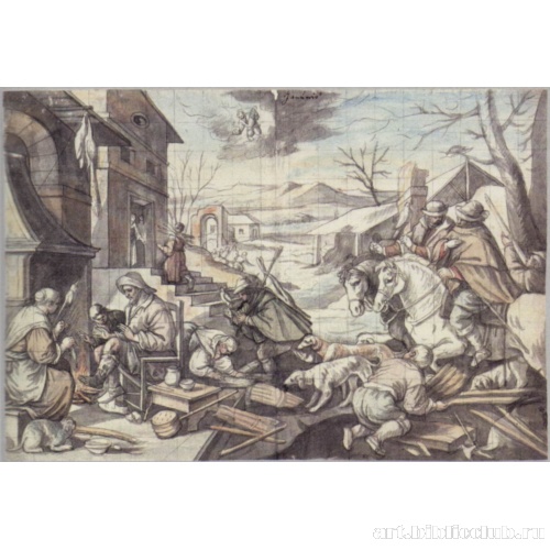 Серия картин месяцев [01]. Месяц январь