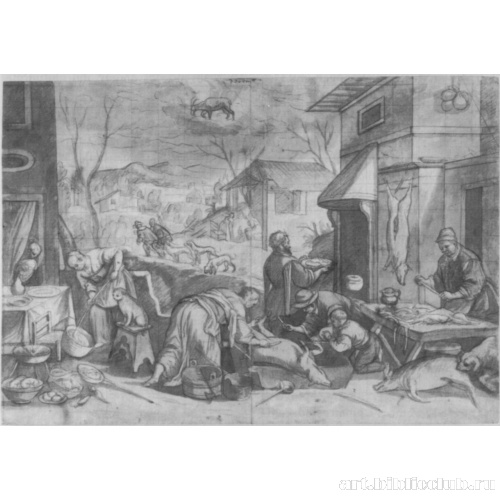 Серия картин месяцев [12]. Месяц декабрь