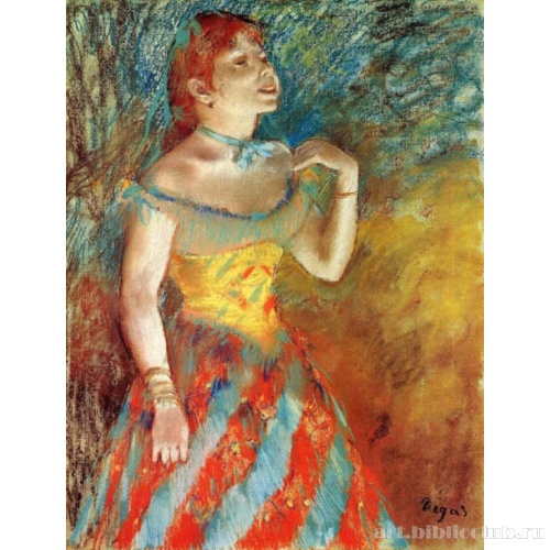 Певица в зеленом