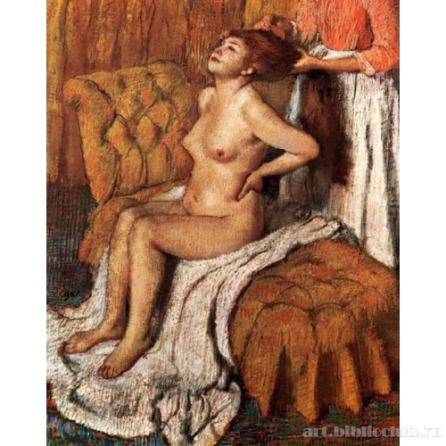 Причесывающаяся женщина