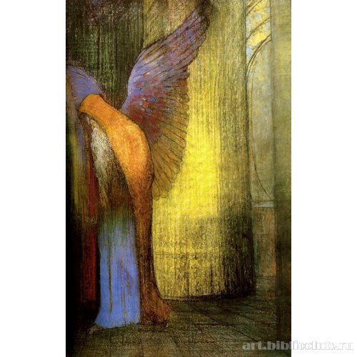 Крылатый старец с длинной седой бородой