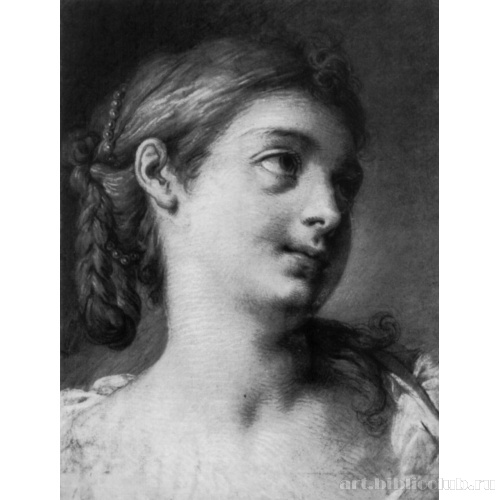 Женская голова, обращенная вправо