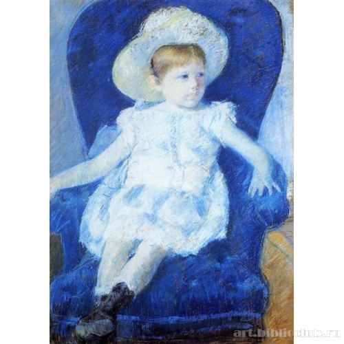 Элси в синем кресле