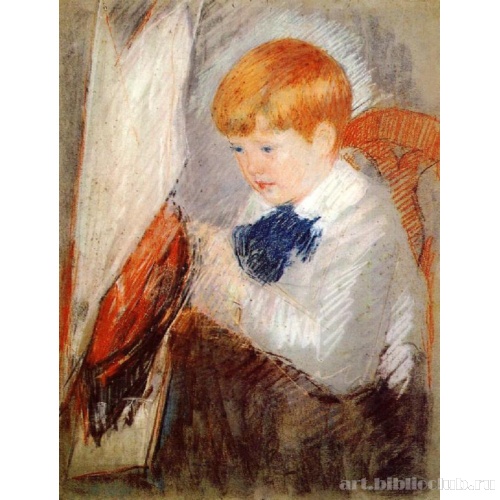 Роберт с моделью парусника