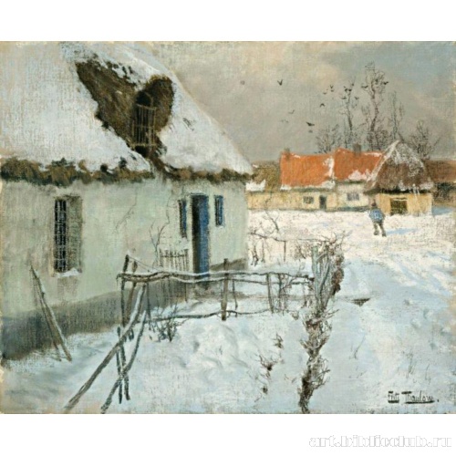 Домики, занесенные снегом