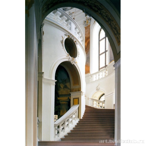 Дворец Брухзаль. Парадная лестница. Фрагмент нижнего марша